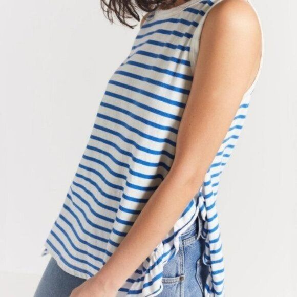 Current/Elliott Side Slit Ruffle Muscle Tank NWT - Picture 3 of 5